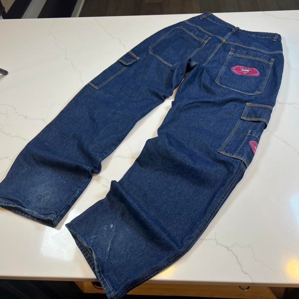 Y2K baggy wide leg dark southpole JNCO style skater jeans